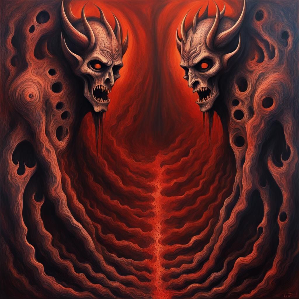 Abstract Demons in Hell: Mind and Soul