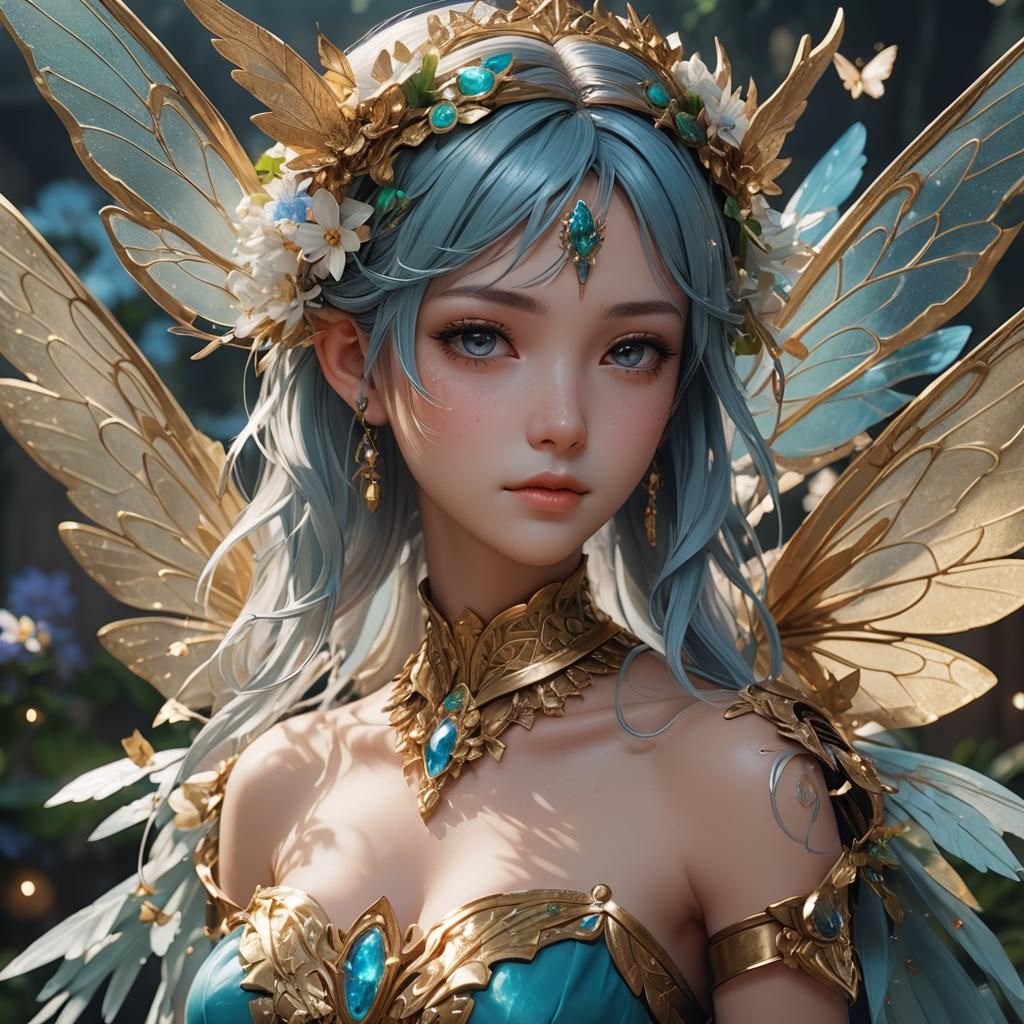Cleopatra Fairy: 3D Anime Art