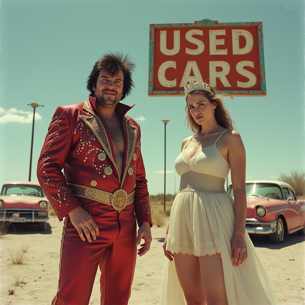 Desert Car Lot: Delusional Elvis in American Realism