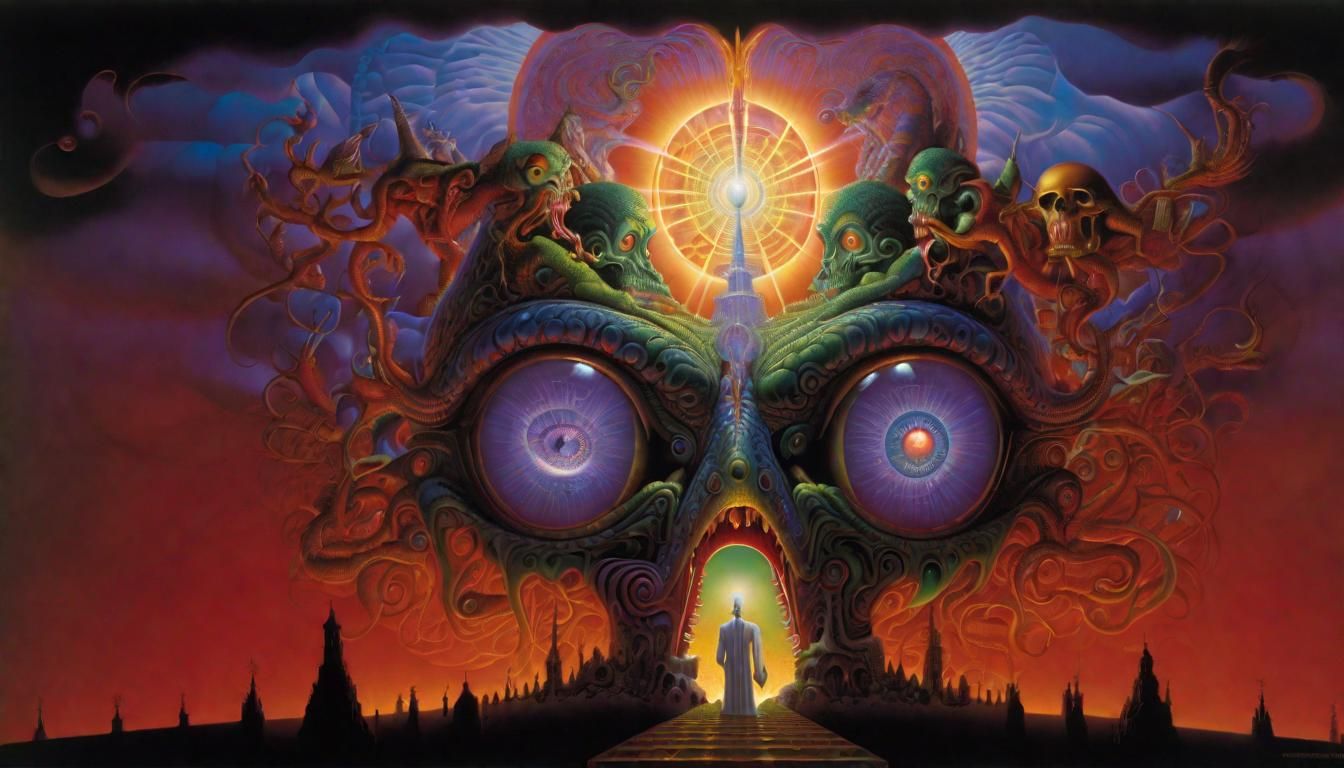 The End: A Maximalist Surreal Horror Scene