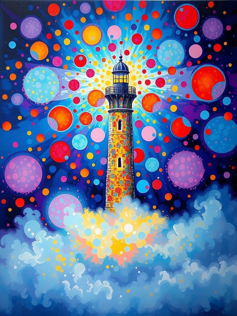 The Lighthouse At Point Illism (4)