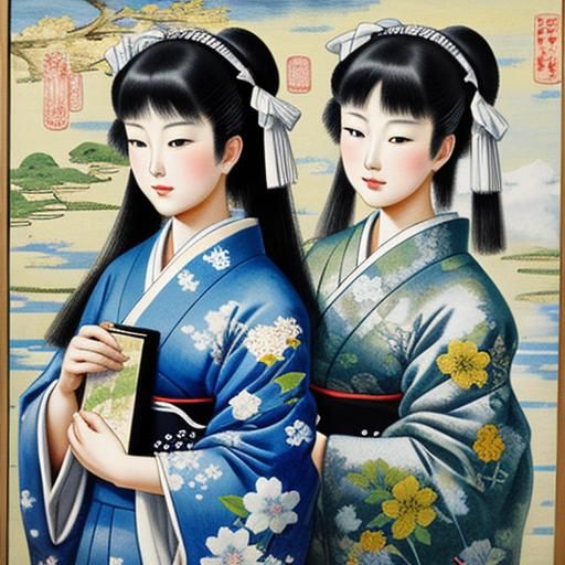 Angels Ascending to Another Realm: Impressionistic Decoupage