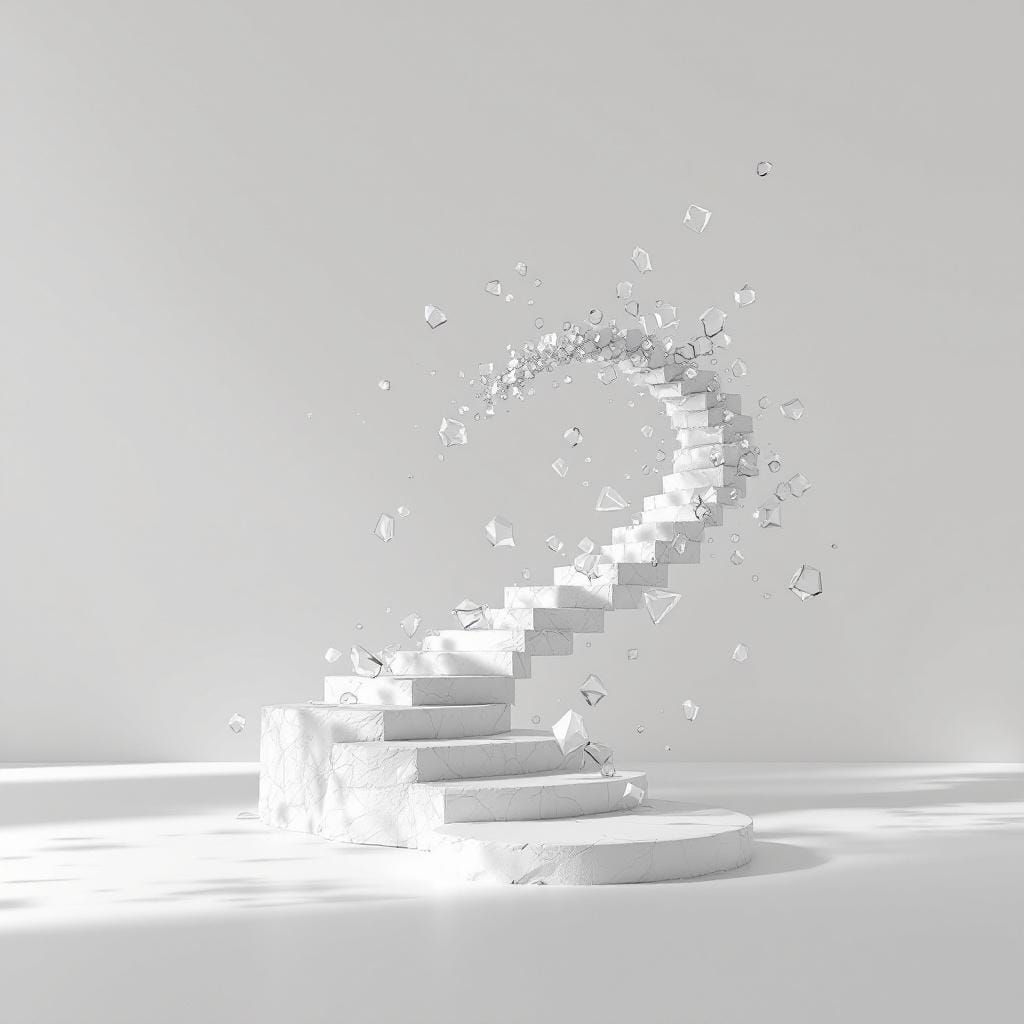 Abstract Constellation in Infinite Gallery Space