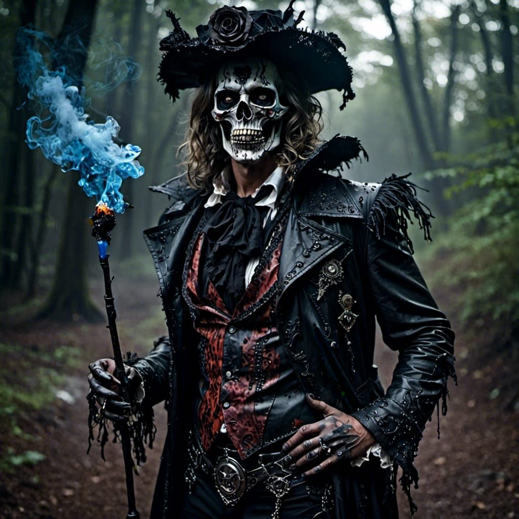 Curvy Man with Dark Goo Aesthetic