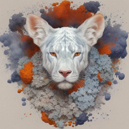 Vivid Night Scene in Bright Colors