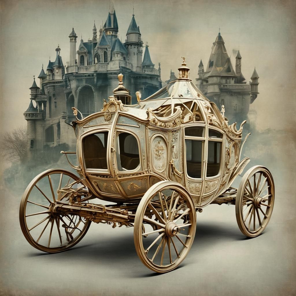 Cinderella's Carriage in Dadaist Photomontage