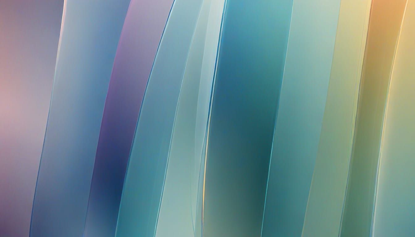 Abstract Glass Sculpture with Ethereal Light and Refraction