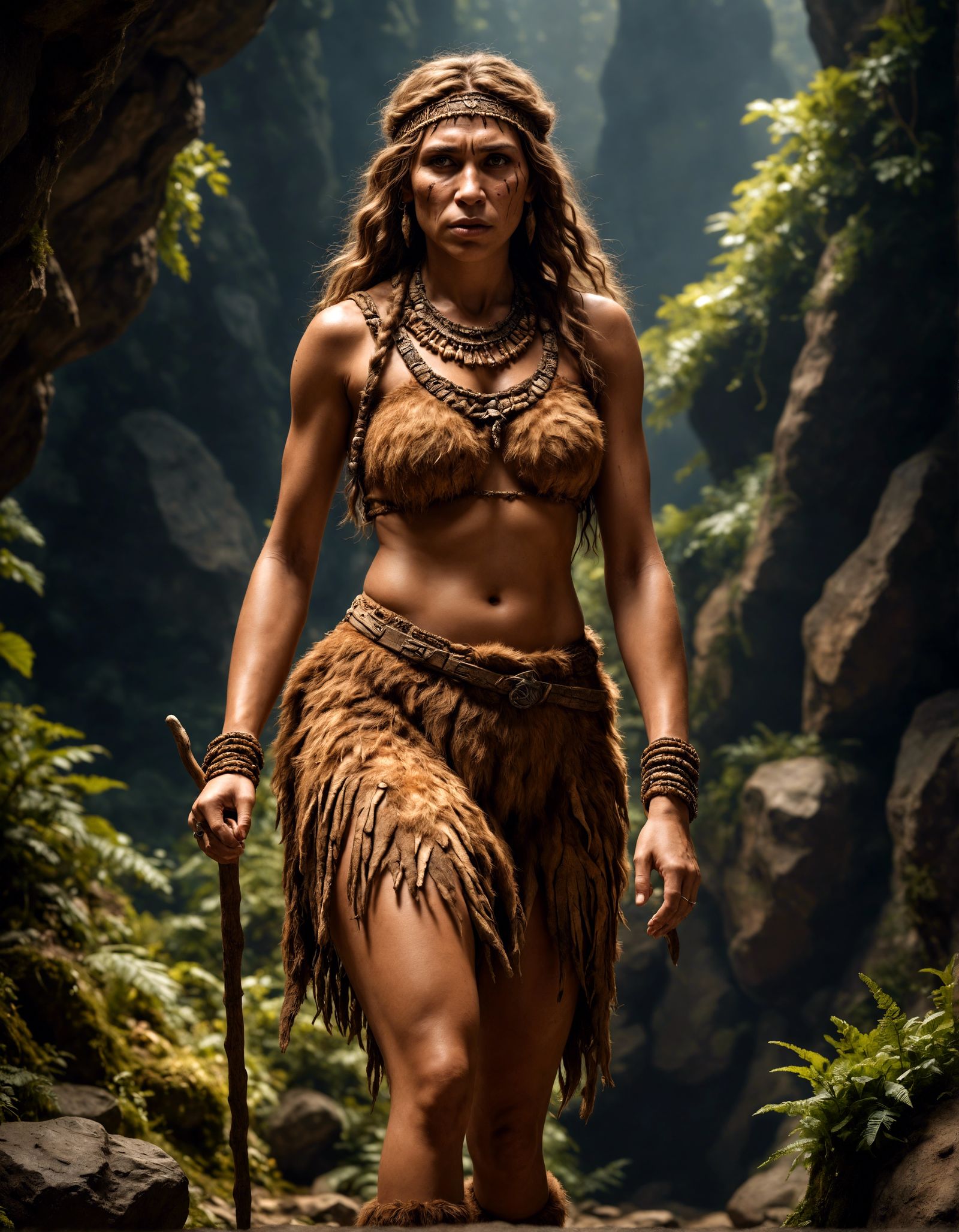 young Neanderthal woman