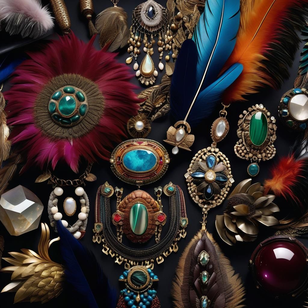 Hypermaximalist Textural Juxtaposition in Photorealistic Sty...