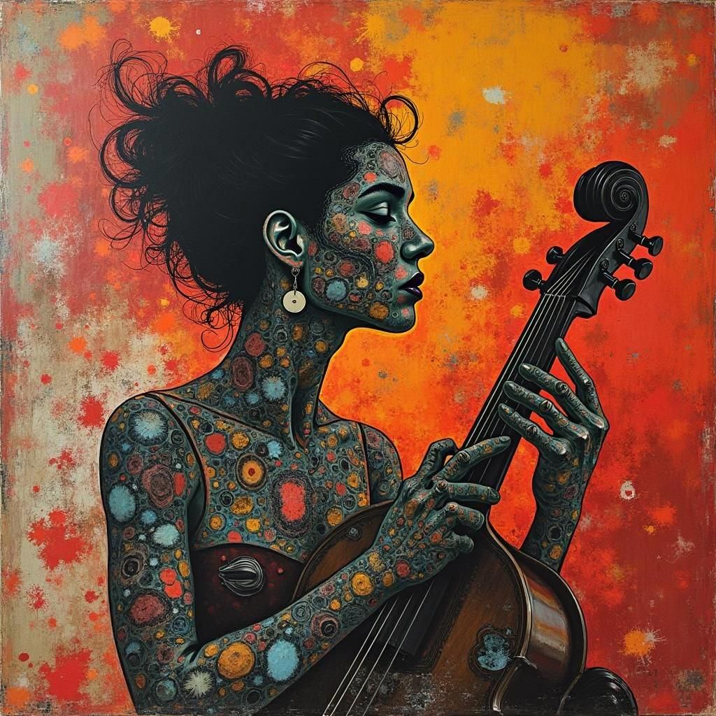 Colorful Ambient Music Album Cover Art