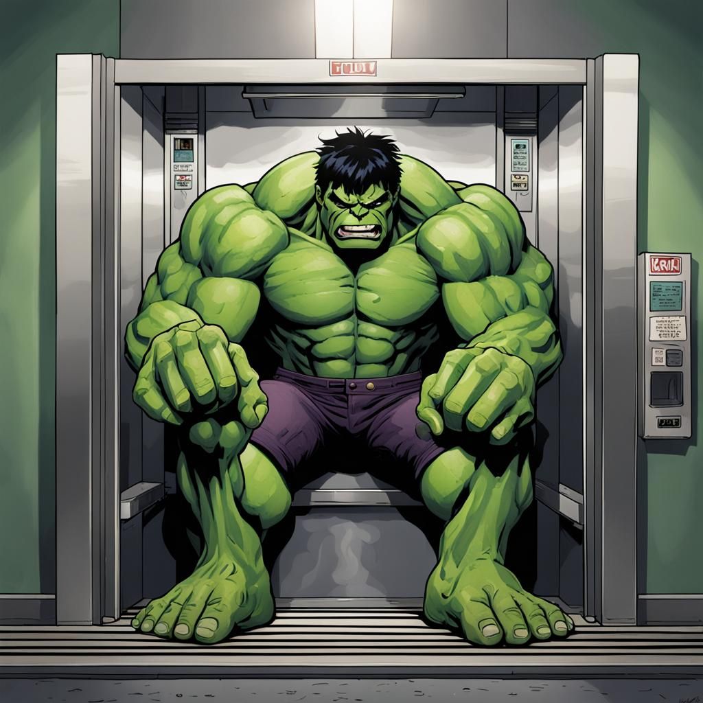 Elevator Won't Close for Hulk, "Elentori Style"