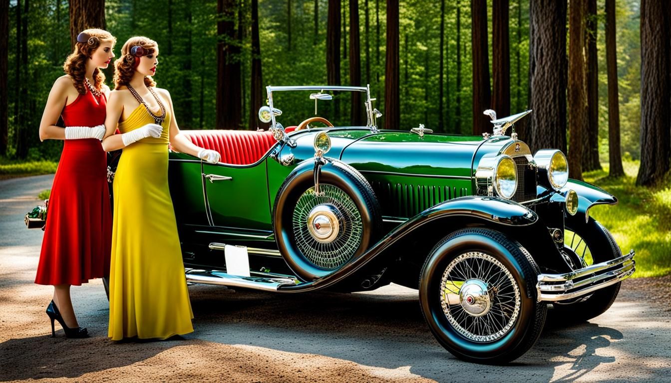 Crochet Art of 1926 Duesenberg Roadster