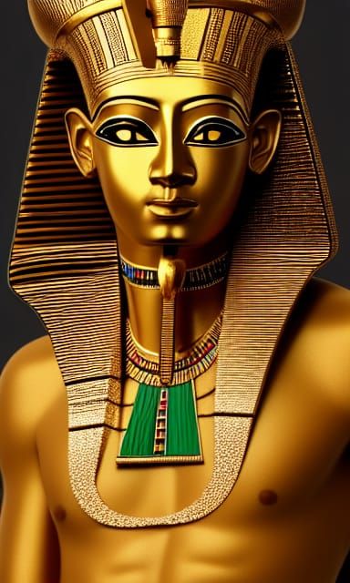 Hyperdetailed Osiris, Egyptian God in Photorealistic Style