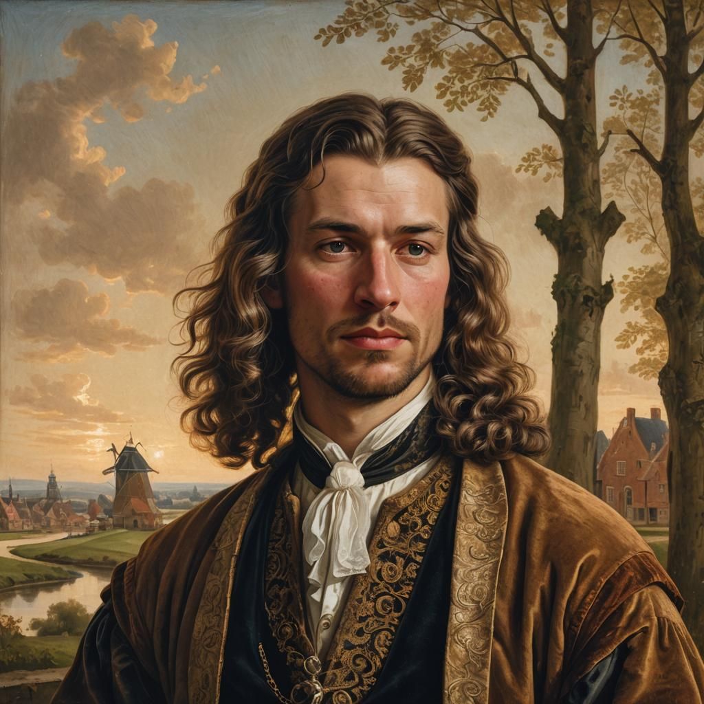 Dutch Golden Age Portrait of a Man in Traditional Attire