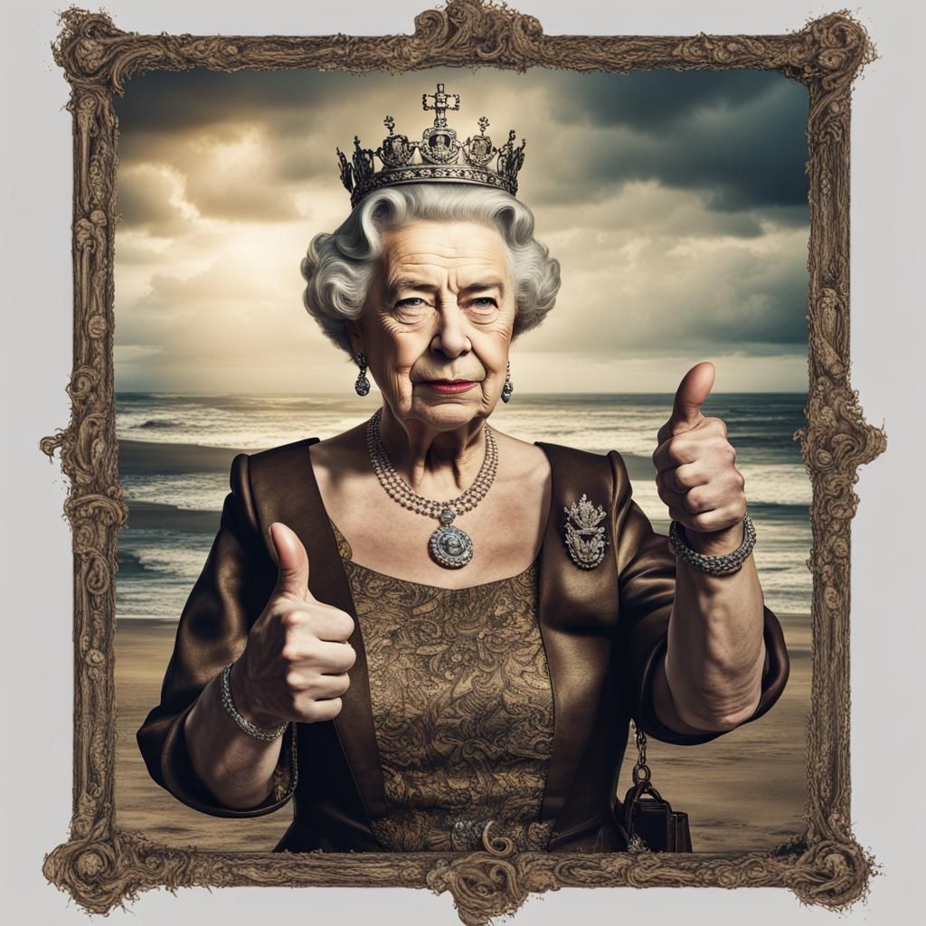 Queen of England T-Shirt at Beach Shipwreck