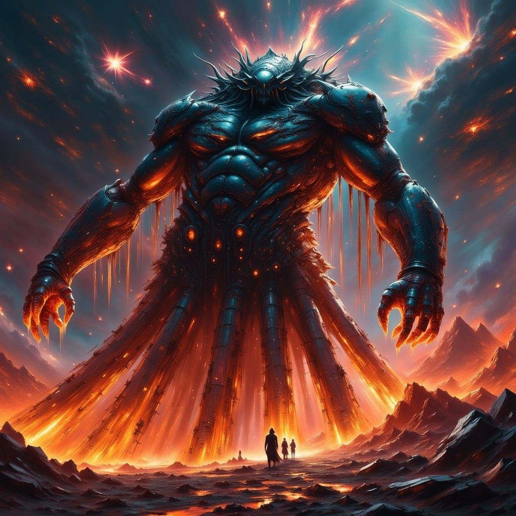 Cosmic Destroyer in a Star-Scarred Galaxy