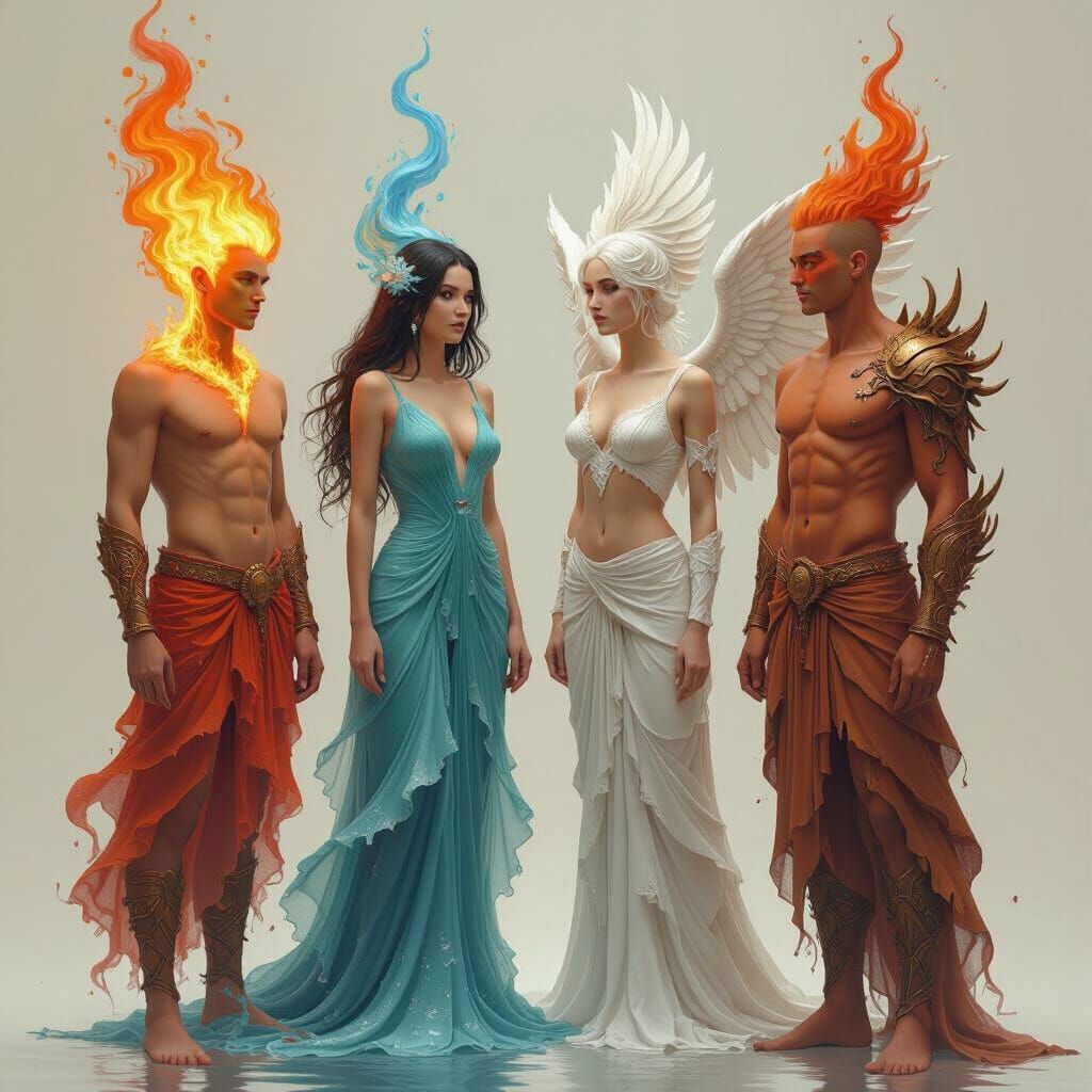 Elemental Humans: Fire, Water, Air, and Earth