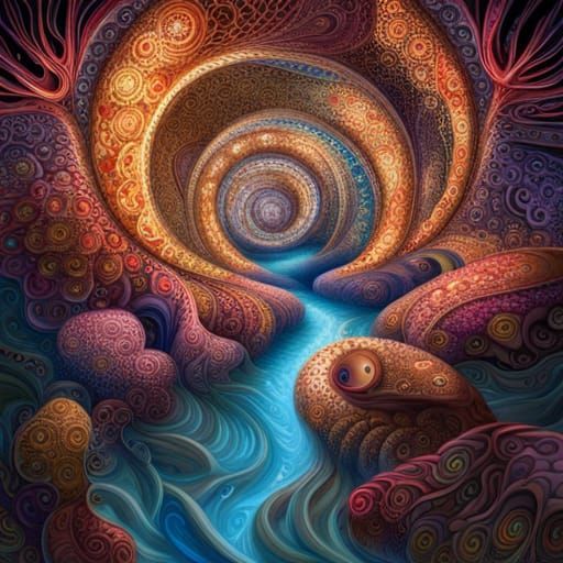 Anime Phoenix and Owl Babies in Blossom Garden