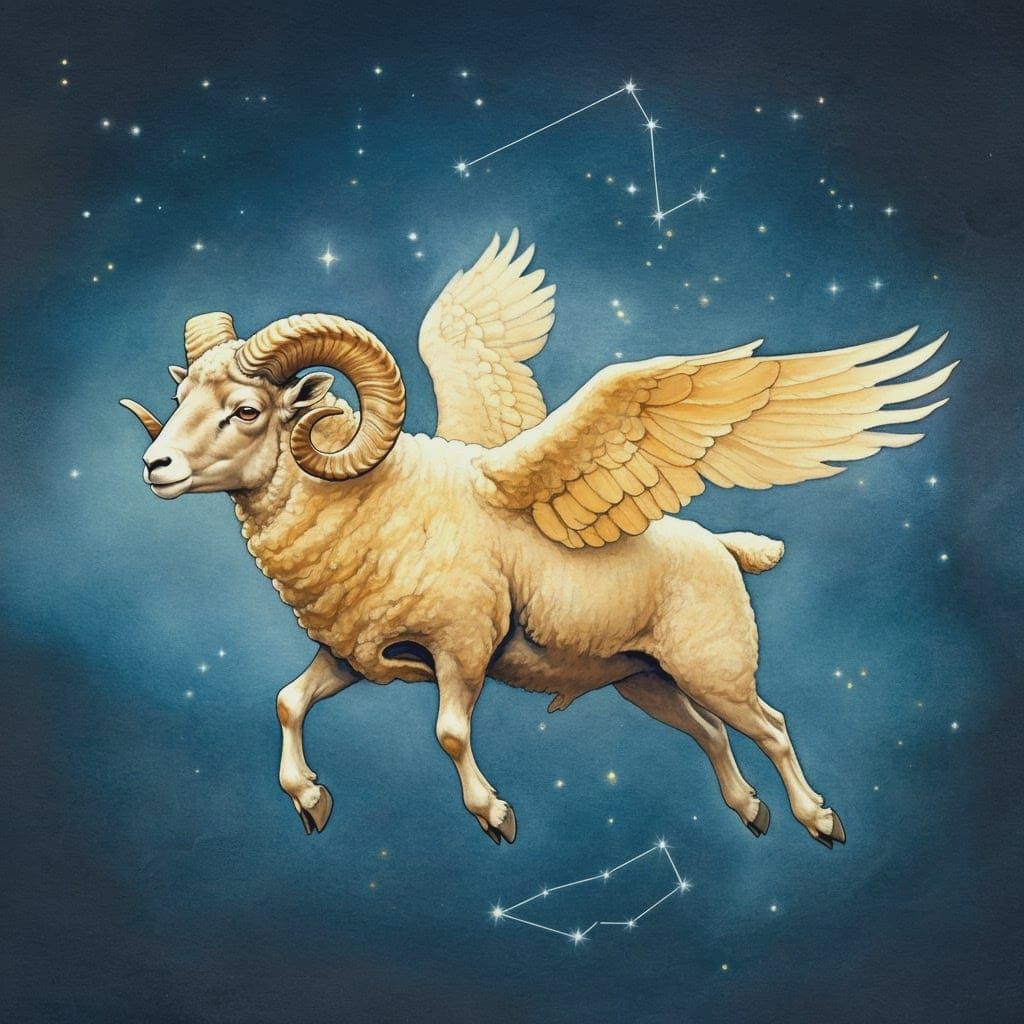 Aries Constellation: Golden Fleece and the Flying Ram