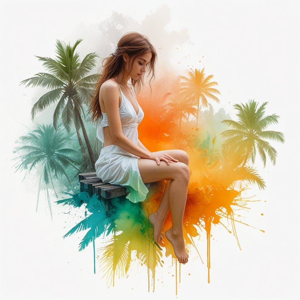 Luxury Tropical Resort in Ethereal Style