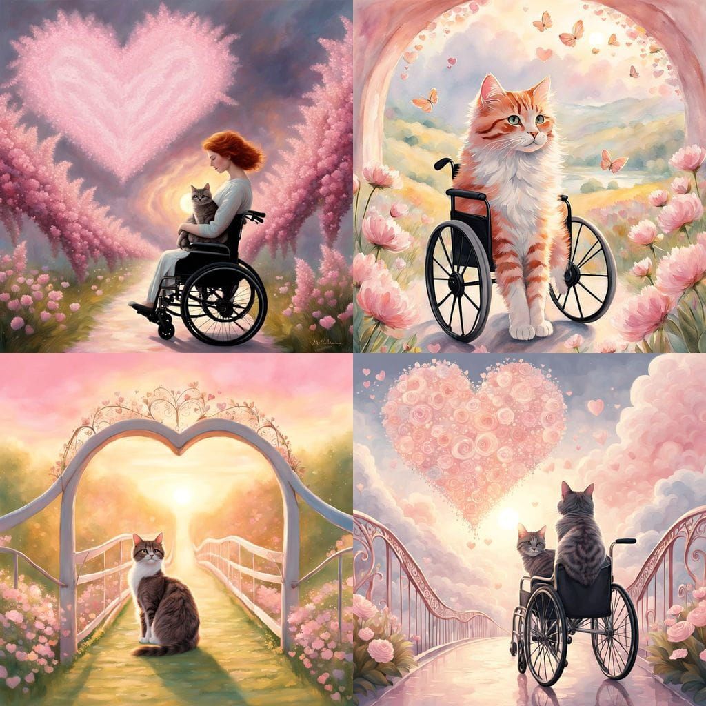 Luminous Heart Bridge Connects Wheelchair Woman and Her Tabb...