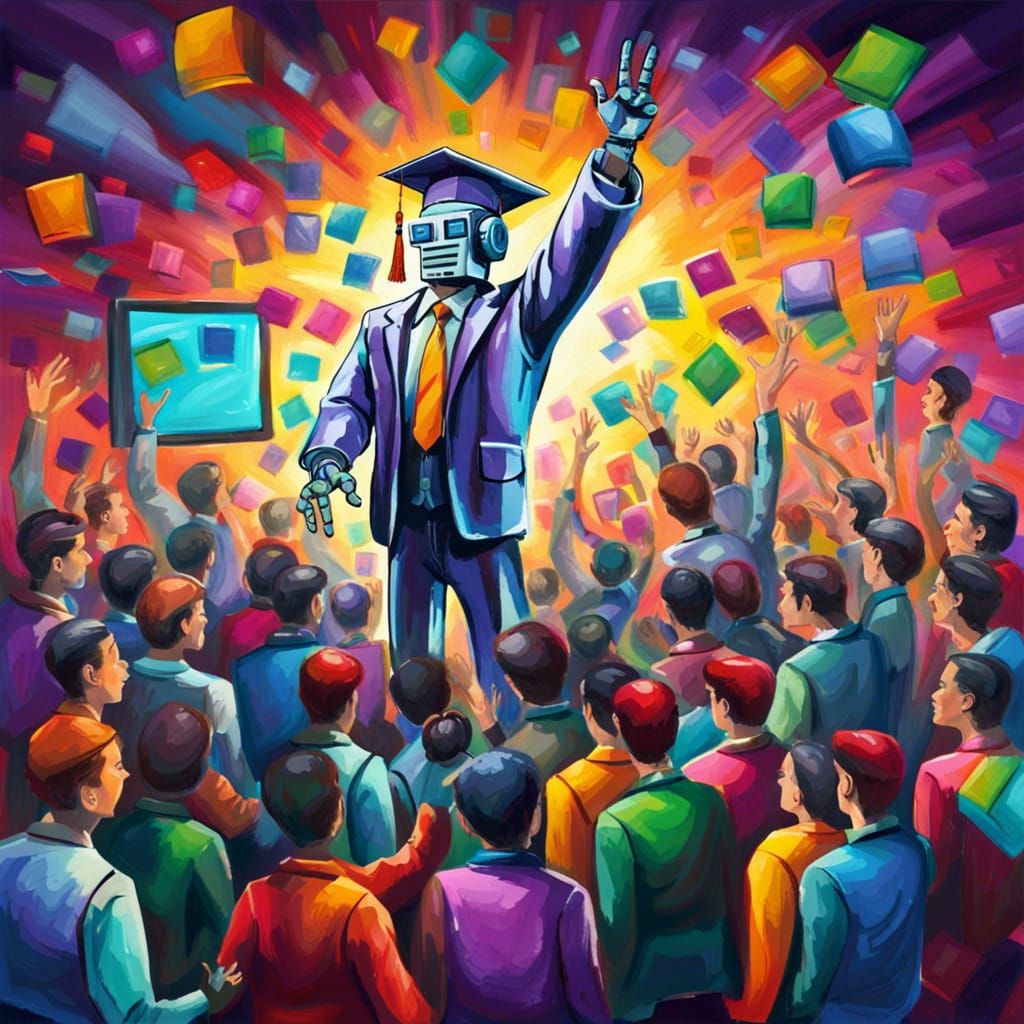 Robot Professor Teaches University Students: Splash Art