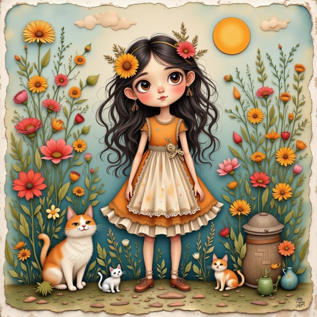 Cindy explores her grandmother's overgrown garden, accompani...