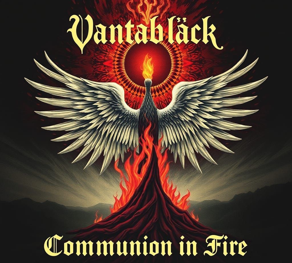 Vantabläck Album Cover: Communion in Fire