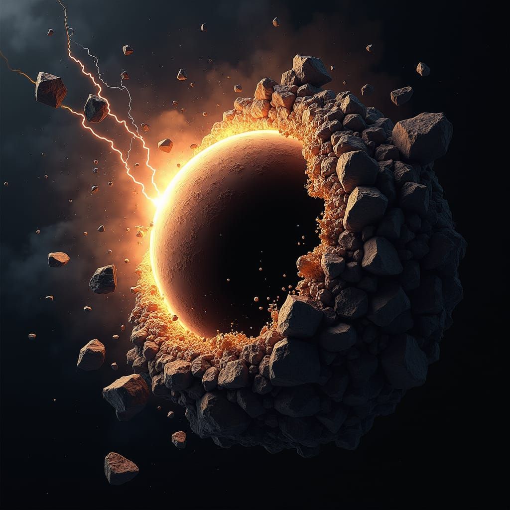 Earth Swallowed by Black Hole: Cosmic Destruction