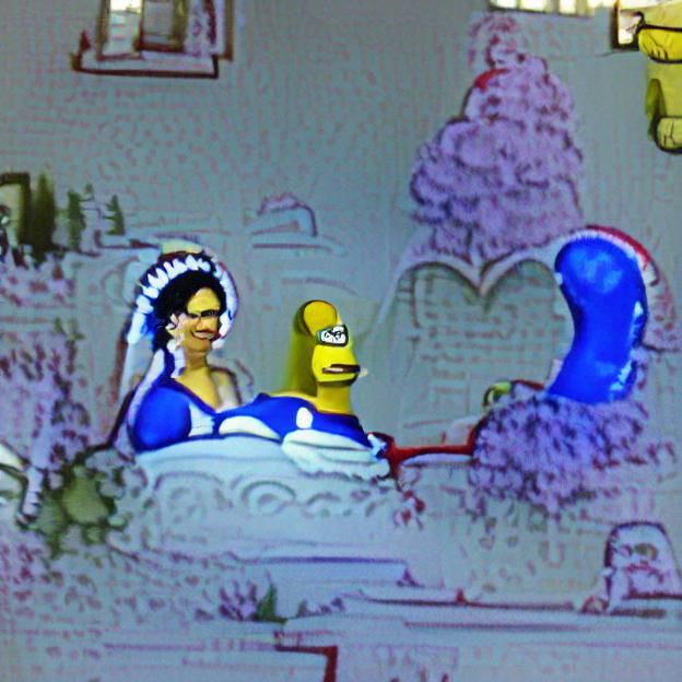 Despondent Homer Simpson After Divorce