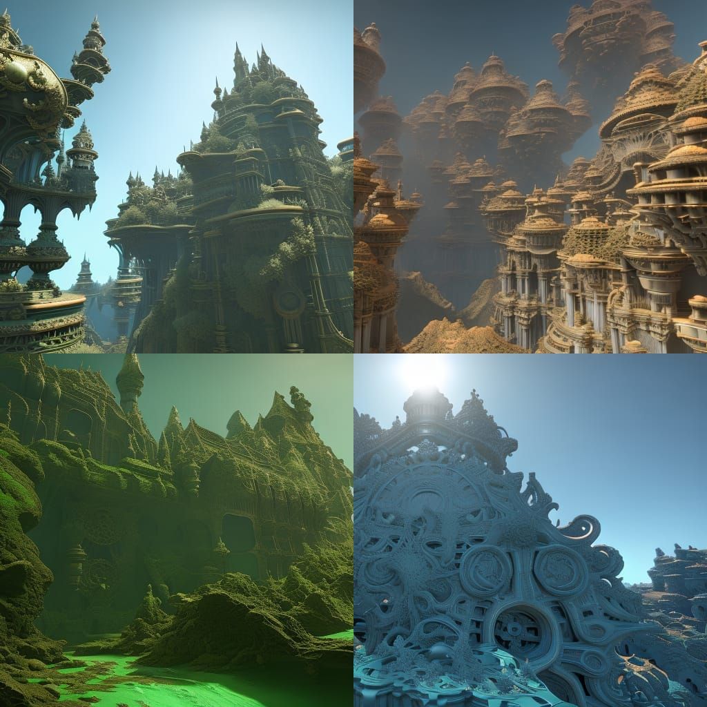 Detailed 3D Mandelbulb Fractal Art