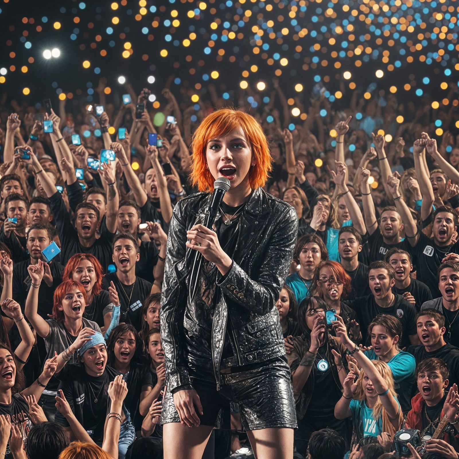 Paramore in a Vibrant, Neo-Noir Style