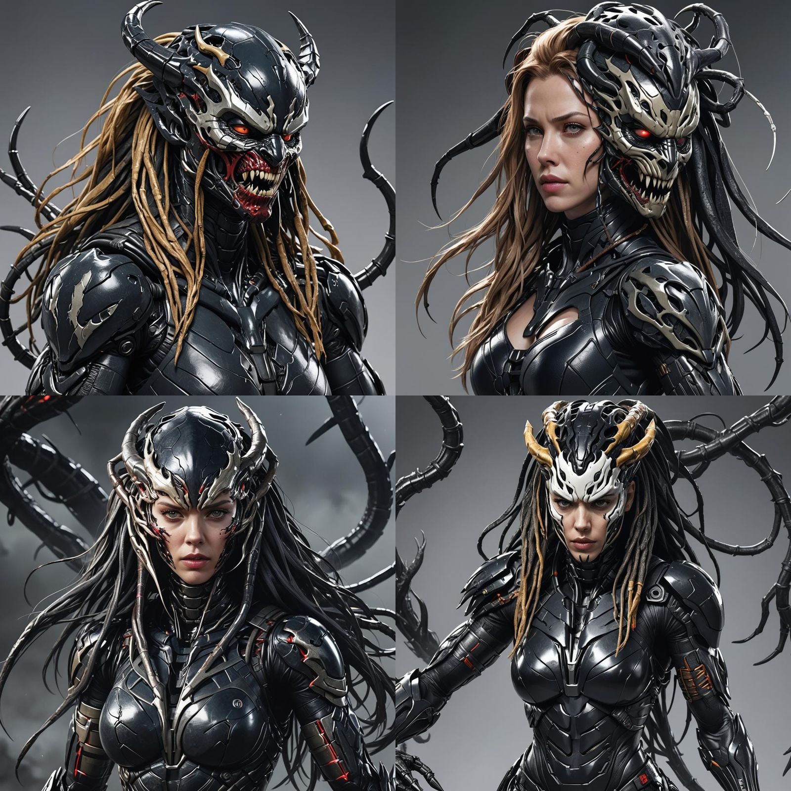 Venom Woman: Anime-Inspired 3D Art