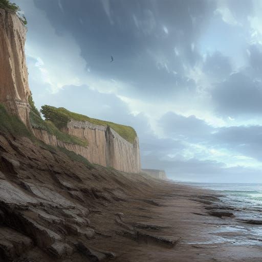 Hunstanton Cliffs in Summer Sunlight