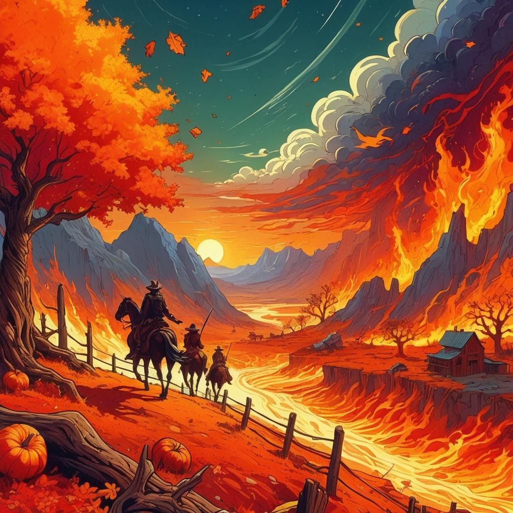 Infernal Autumn: Wild West Sci-Fi Cartoon