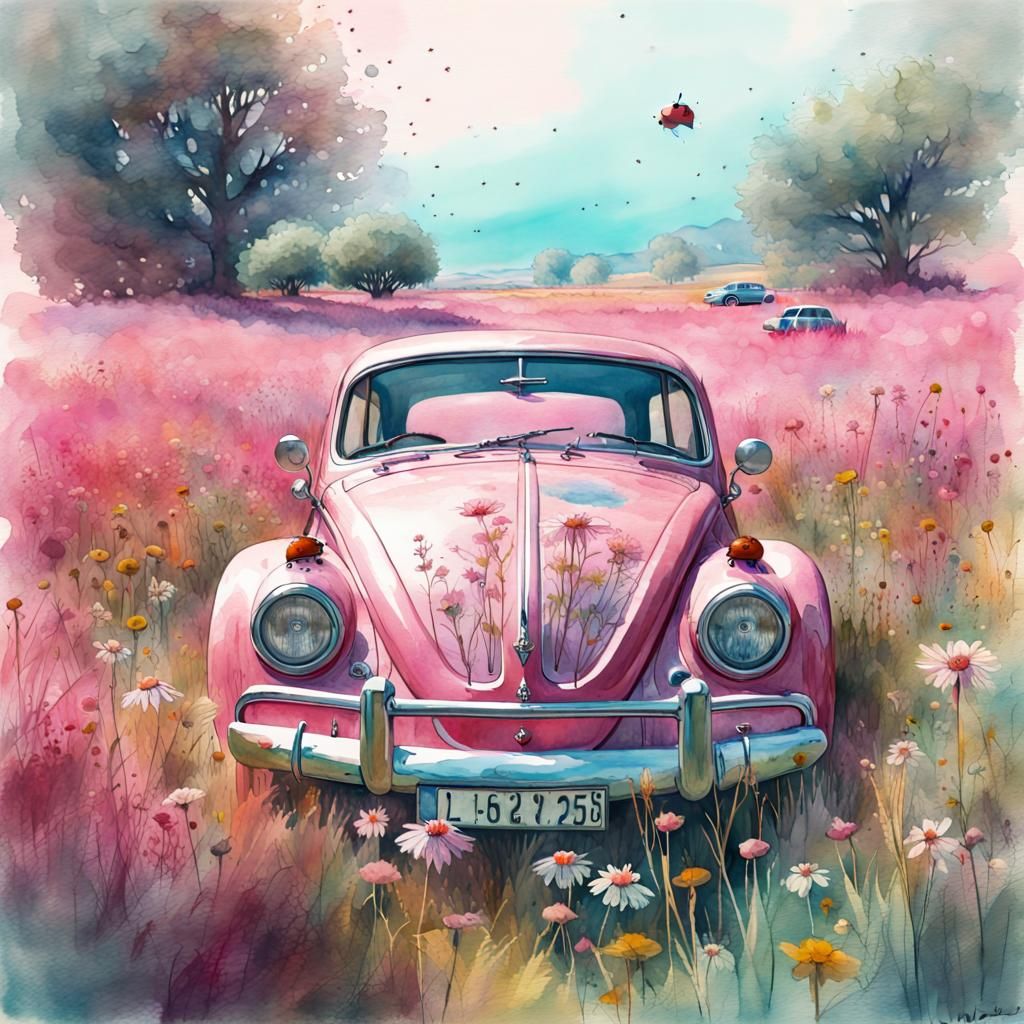 Pink ladybug