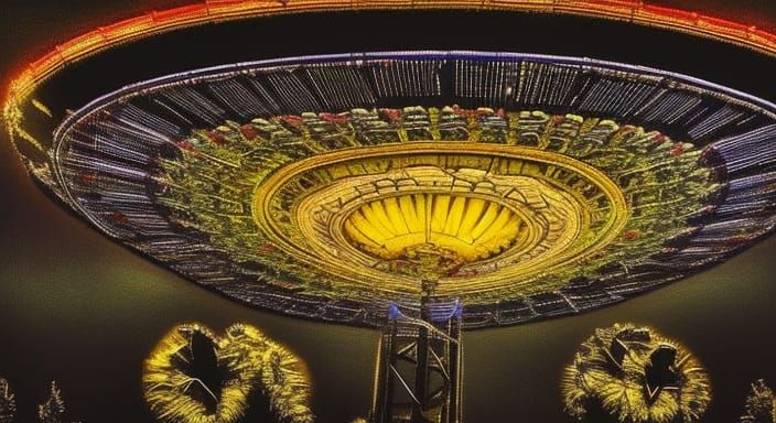 Bright Shiny UFO with Intricate Details