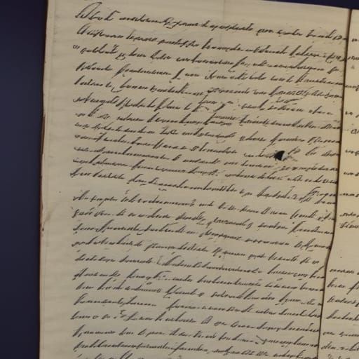 Vintage Scroll with Purple Ink Signature