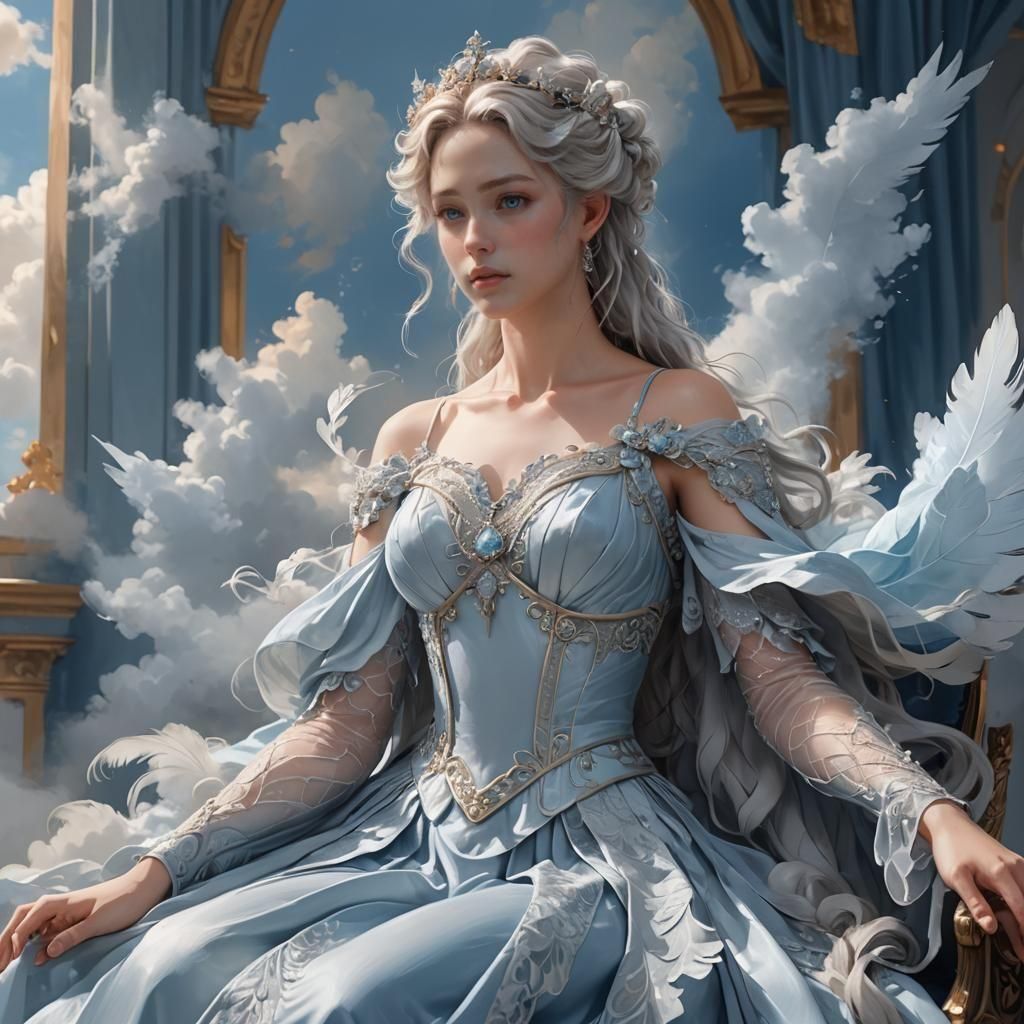 The beautiful goddess of clouds