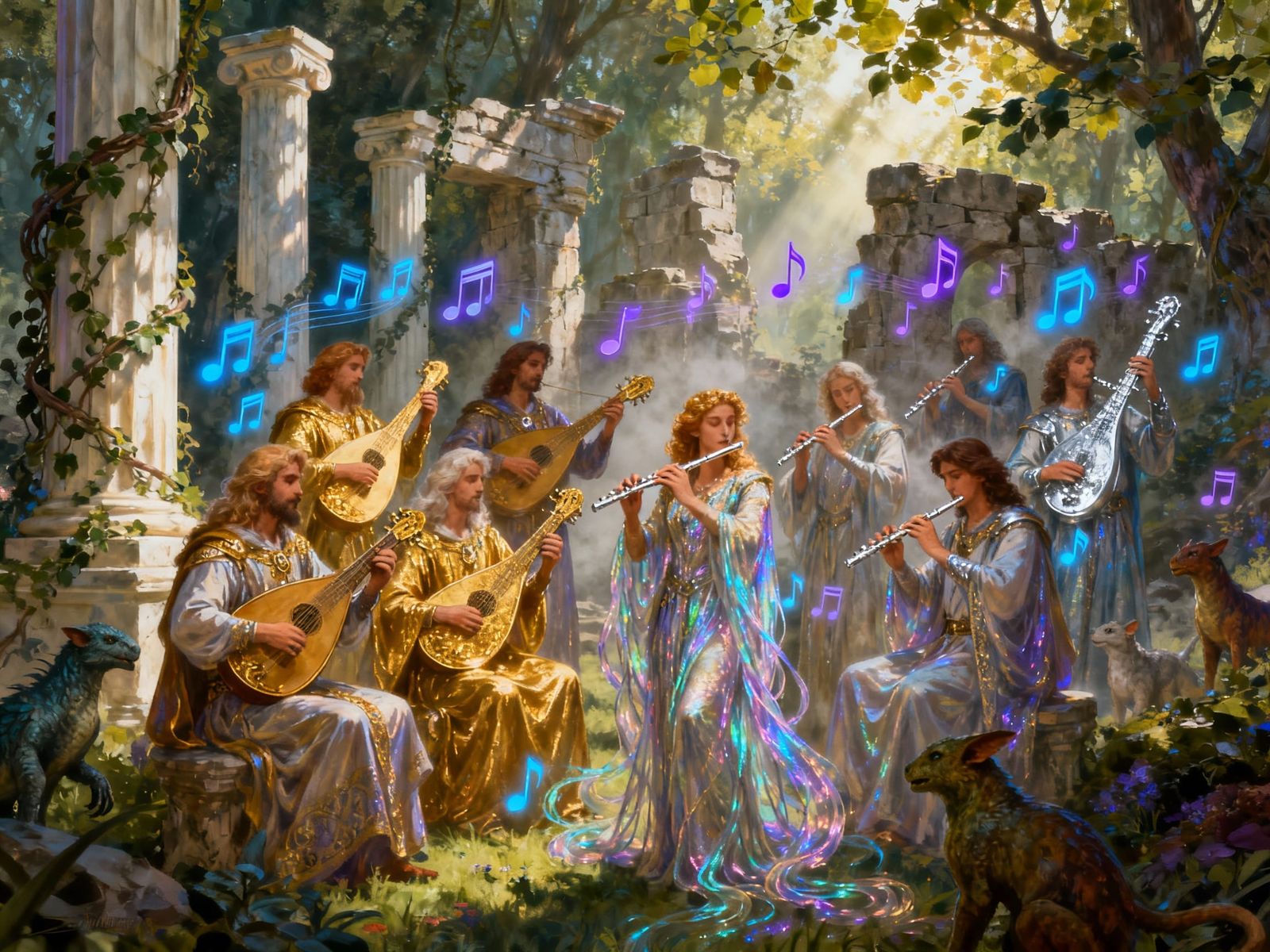 Fantasy Music Art Inspired by Classic Illustrators