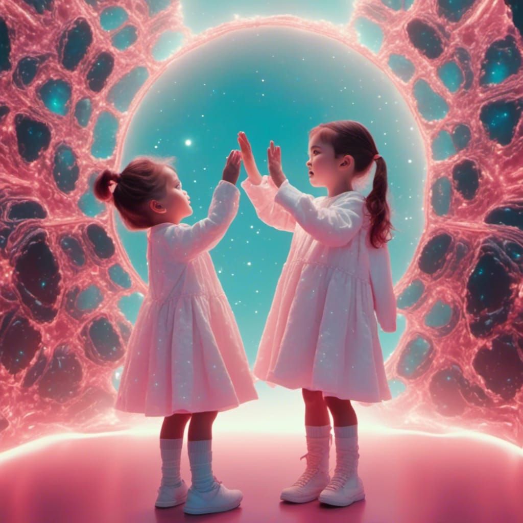 Twins High Five in Cinematic Film Still