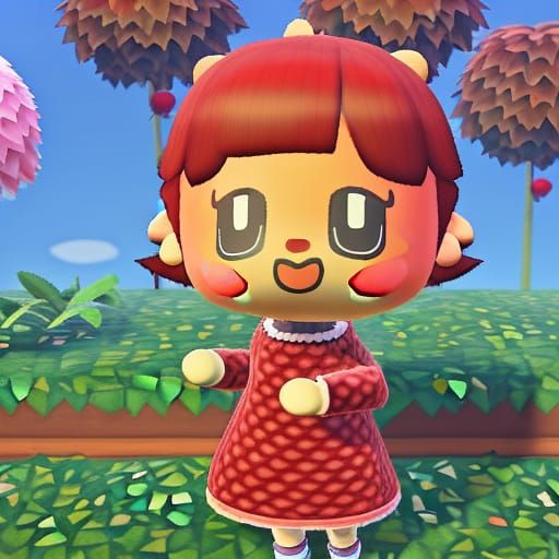 Red themed Animal Crossing❣️