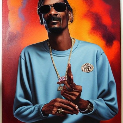 Figurative Oil Painting of a Man Smoking