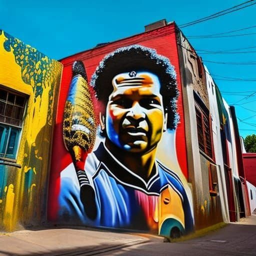 Sachin Tendulkar : graffiti street wall arts : sports-fan-art