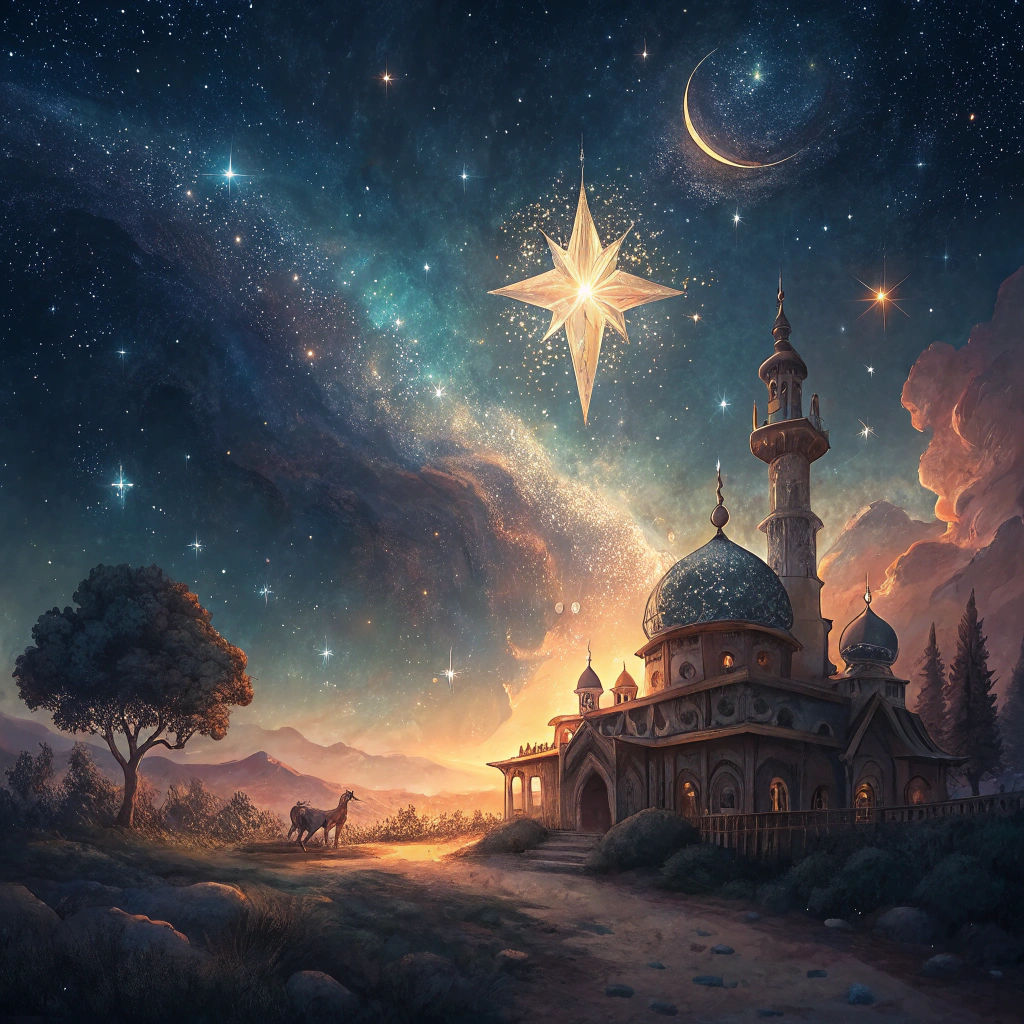 Star-Filled Sky Matte Painting in Unreal Engine 5