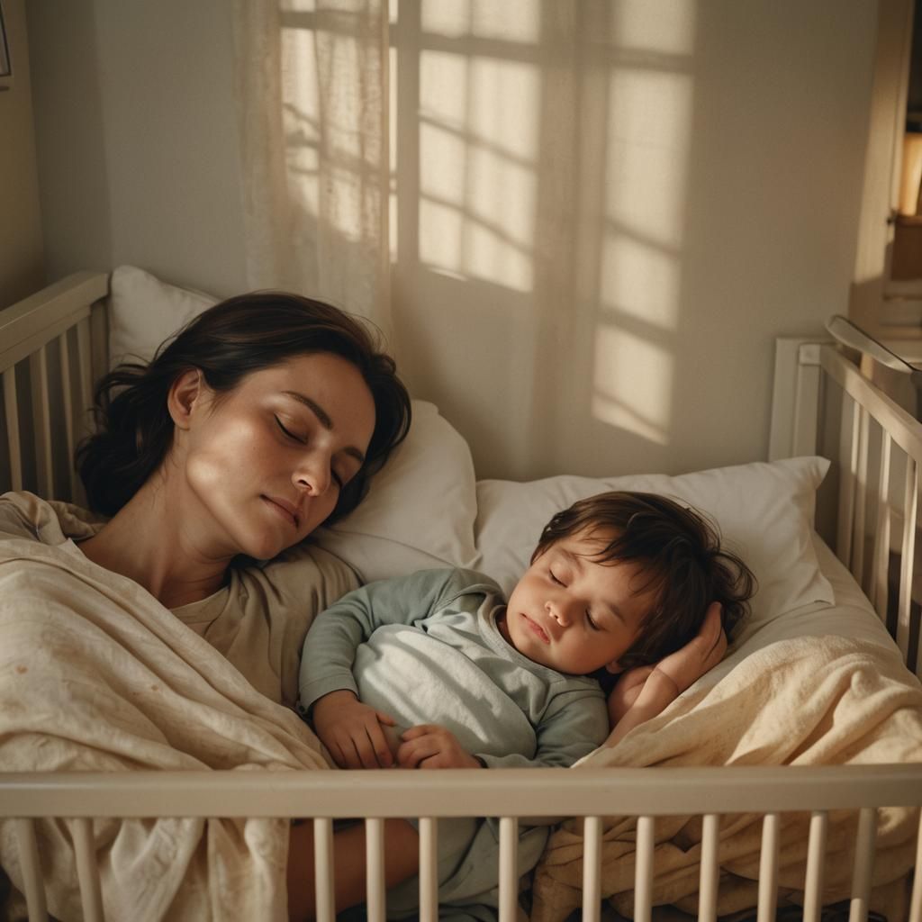 Touching Family Portrait in Golden Hour Lighting
