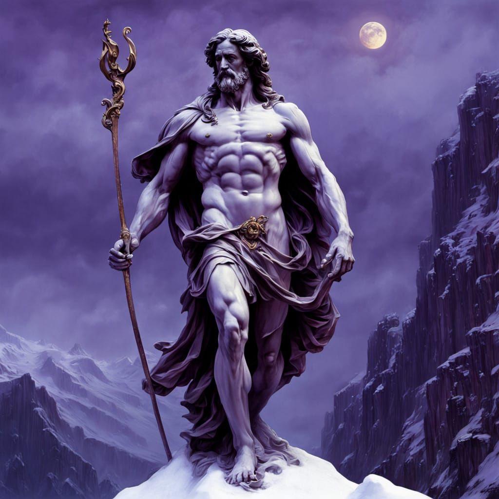 Pluto, Dark Lord of the Underworld, in Beksiński-Inspired Ar...