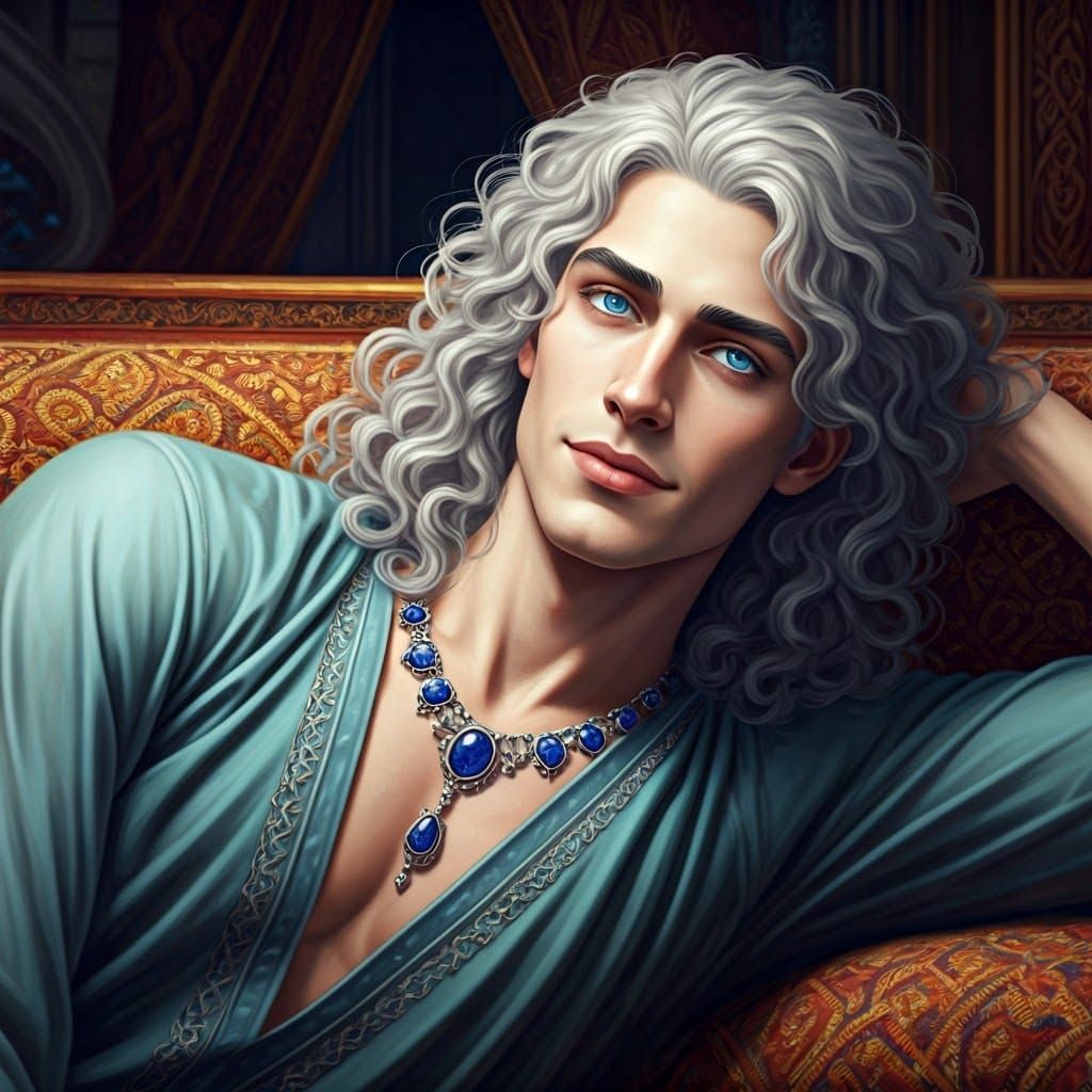Ethereal Youth in Medieval Luxury