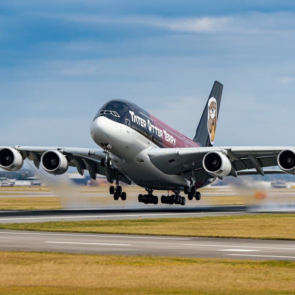Tater Otter Terry Airlines - Flight 1468 Taking Off.