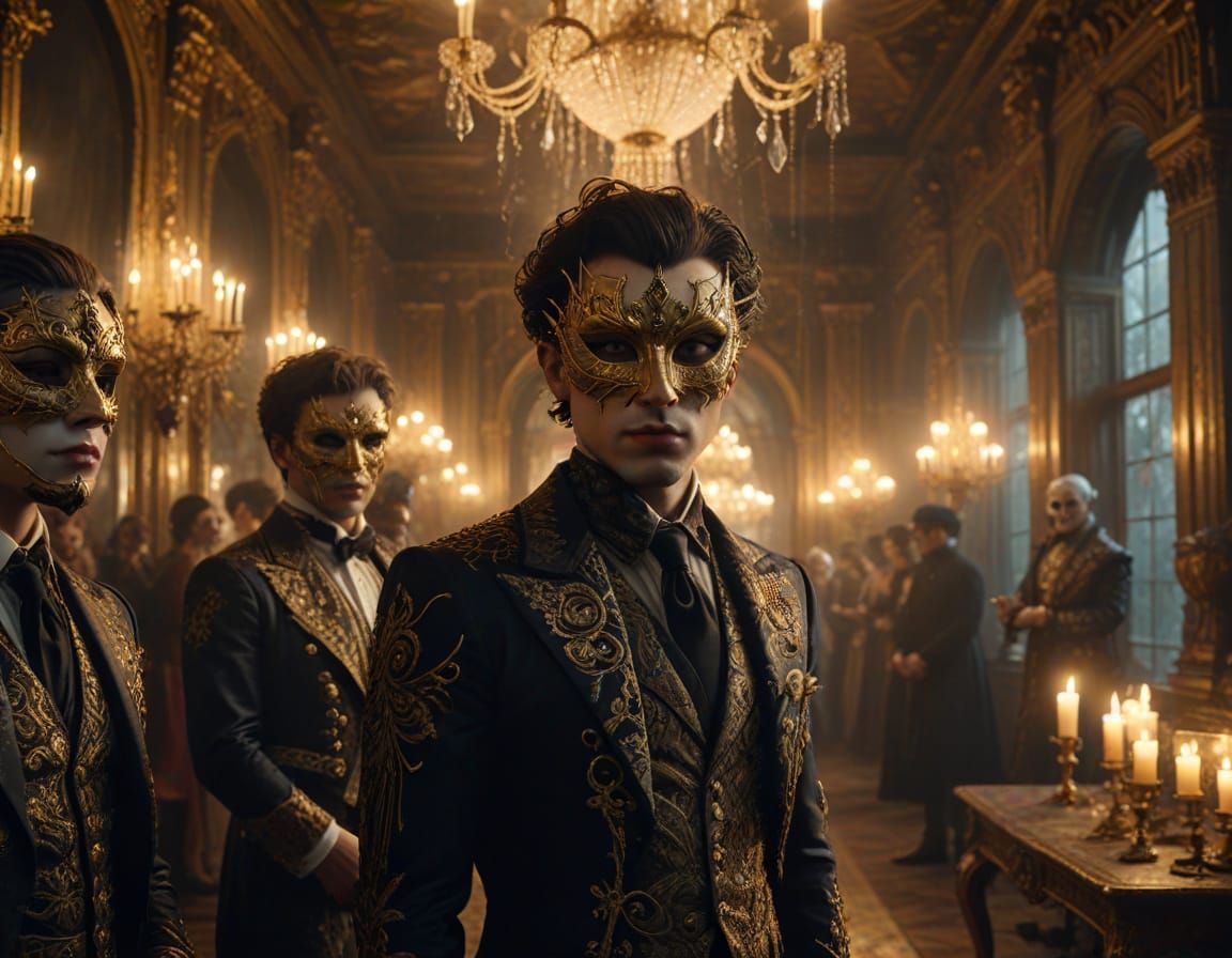 Masquerade Ball in Decaying Manor: Hyper-Maximalist Cinemato...